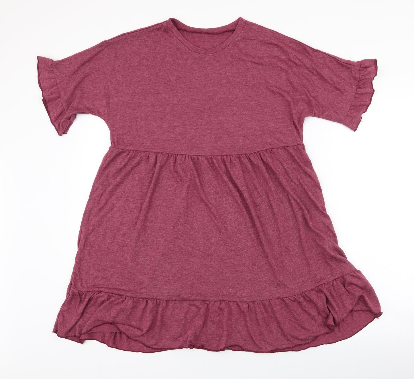 SheIn Womens Purple  Polyester Skater Dress  Size XS  Round Neck Pullover