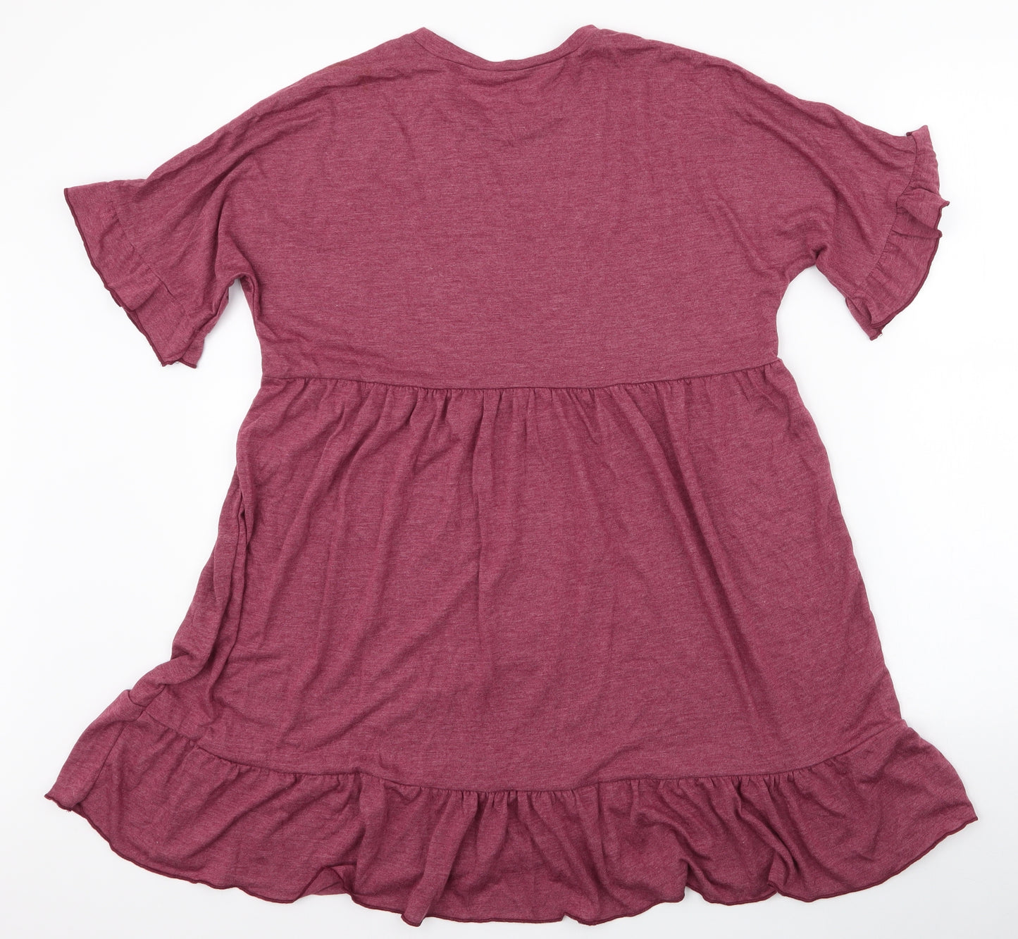 SheIn Womens Purple  Polyester Skater Dress  Size XS  Round Neck Pullover