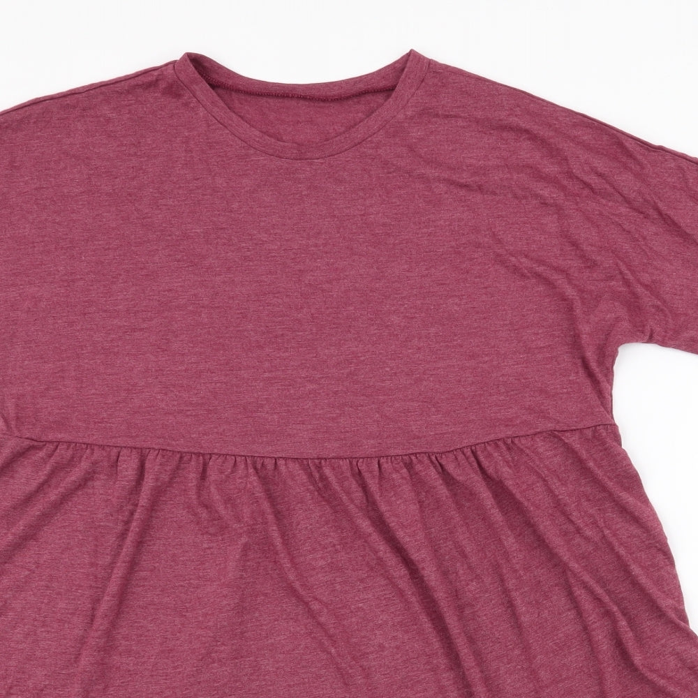 SheIn Womens Purple  Polyester Skater Dress  Size XS  Round Neck Pullover