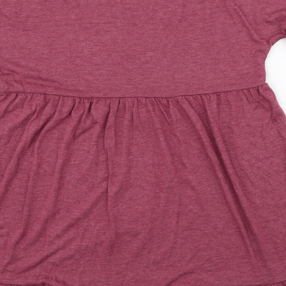 SheIn Womens Purple  Polyester Skater Dress  Size XS  Round Neck Pullover