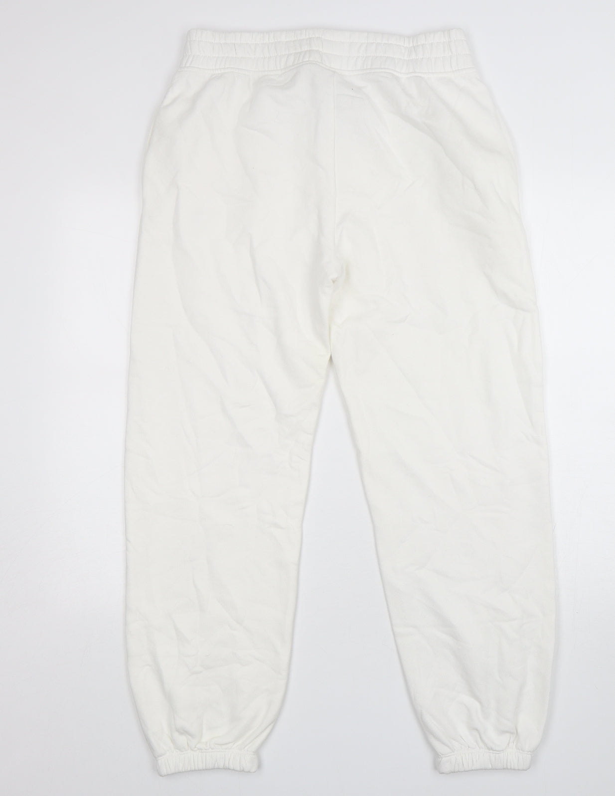 Prmark Womens White  Cotton Sweatpants Trousers Size 12 L28 in Regular  - Harvard
