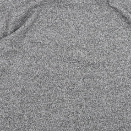 F&F Womens Grey Round Neck  Polyester Pullover Jumper Size 14
