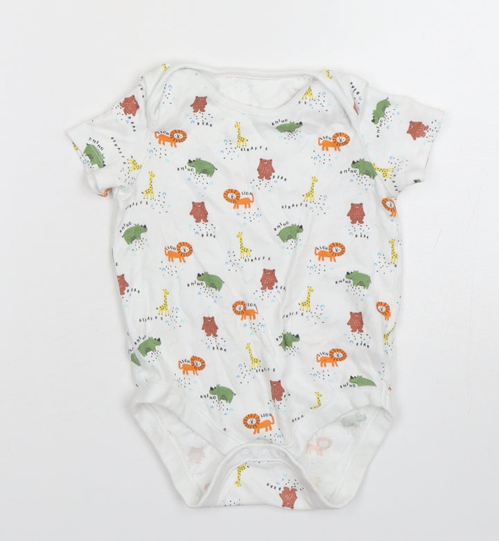 F&F Boys Multicoloured Spotted Cotton Leotard One-Piece Size 18-24 Months - Animal Print