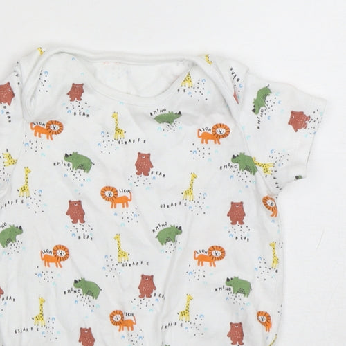 F&F Boys Multicoloured Spotted Cotton Leotard One-Piece Size 18-24 Months   - Animal Print