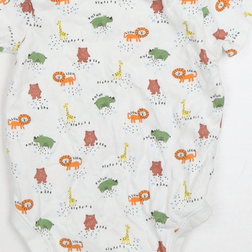 F&F Boys Multicoloured Spotted Cotton Leotard One-Piece Size 18-24 Months   - Animal Print