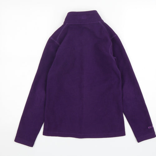 Karrimor Girls Purple  Polyester Full Zip Sweatshirt Size 9-10 Years  Zip