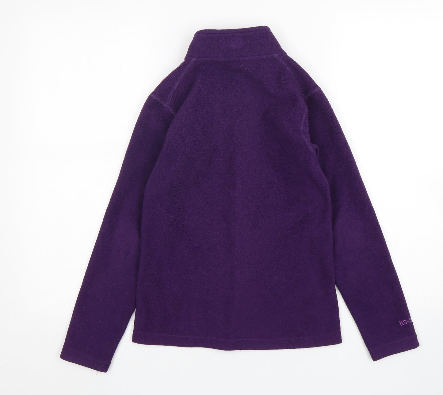 Karrimor Girls Purple  Polyester Full Zip Sweatshirt Size 9-10 Years  Zip