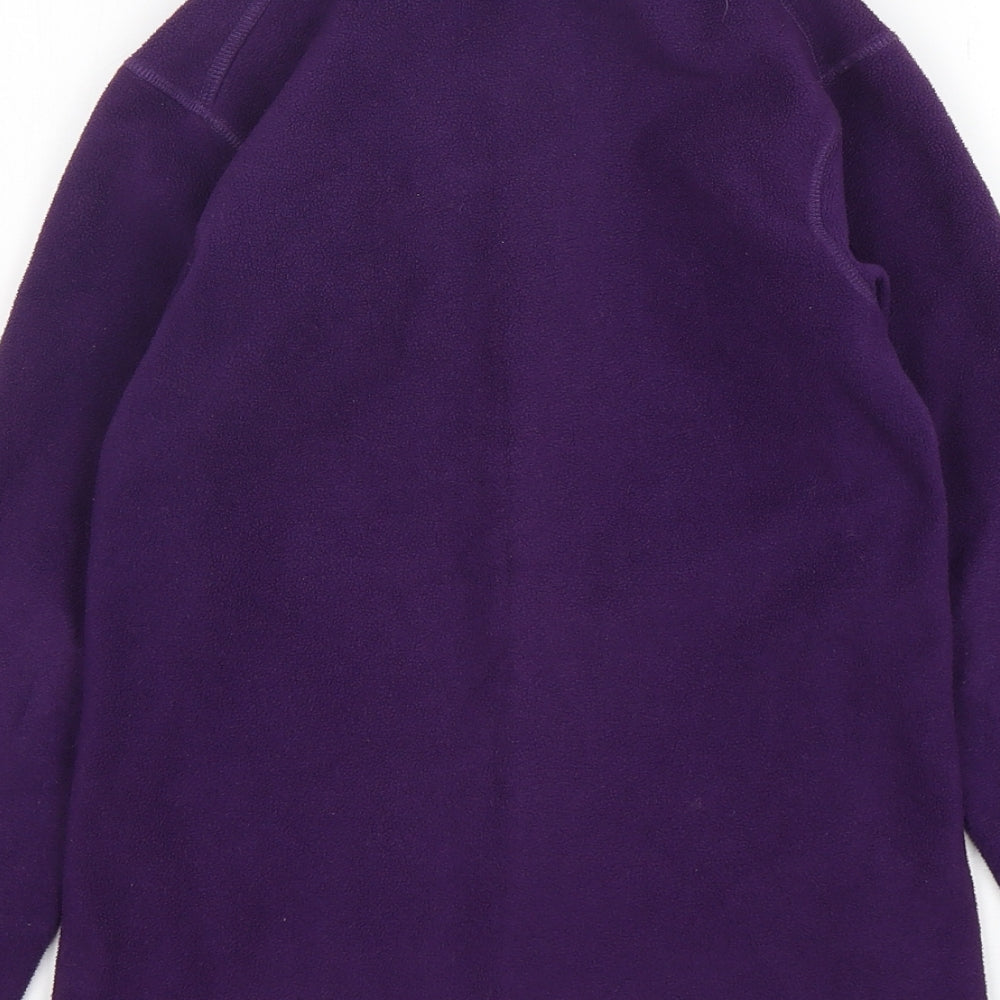 Karrimor Girls Purple  Polyester Full Zip Sweatshirt Size 9-10 Years  Zip