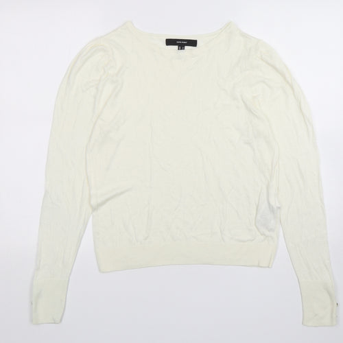 VERO MODA Womens Ivory Round Neck  Modal Pullover Jumper Size M