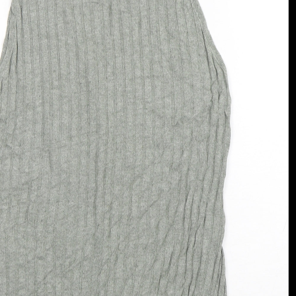 Marks and Spencer Womens Green V-Neck  Viscose Cardigan Jumper Size 14