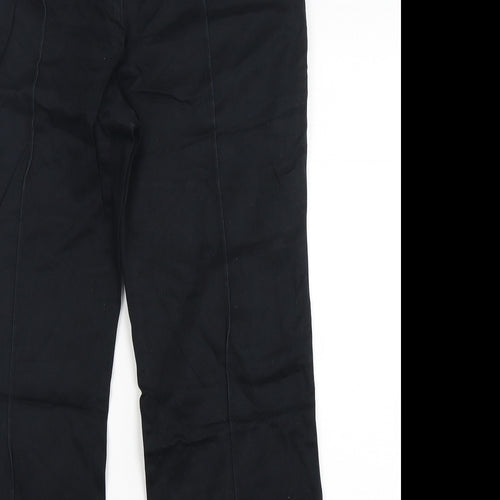 Preworn  Womens Black  Polyester Trousers  Size 36 in L30 in Regular