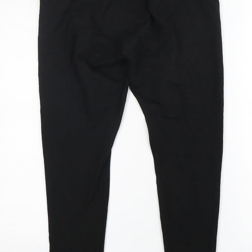 Puma  Womens Black  Cotton Compression Leggings Size L L28 in Regular