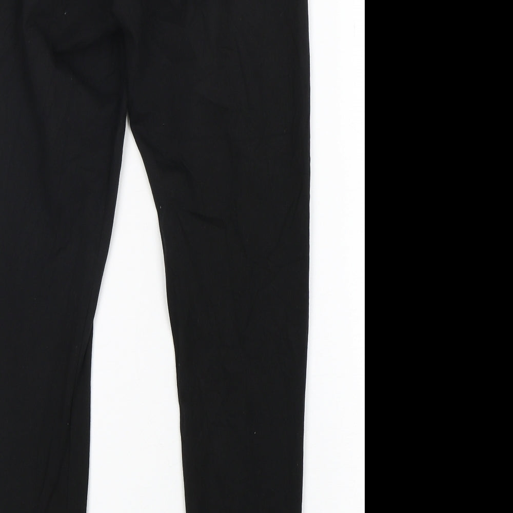 Puma  Womens Black  Cotton Compression Leggings Size L L28 in Regular