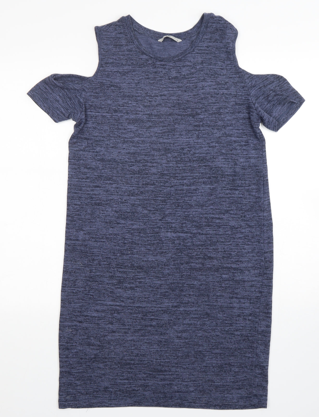 TU Womens Blue  Viscose T-Shirt Dress  Size 12  Round Neck Pullover