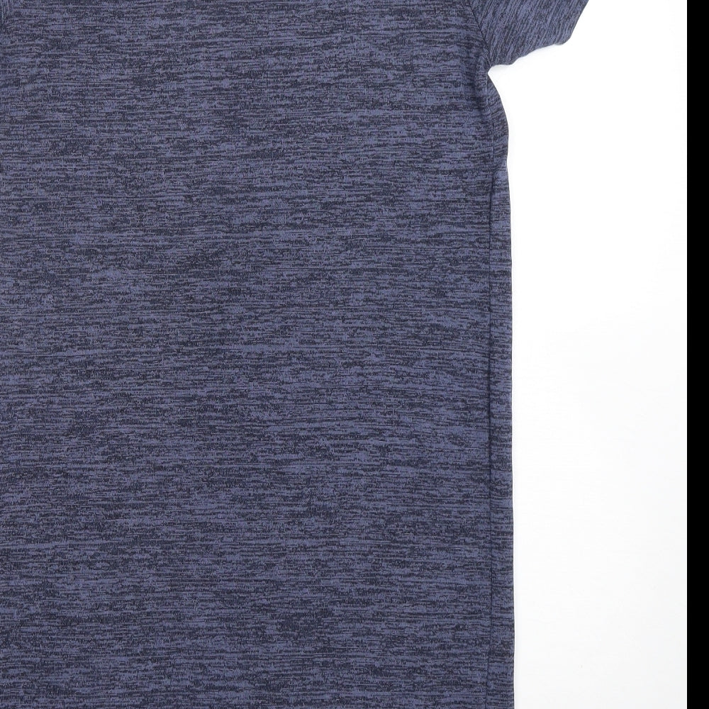 TU Womens Blue  Viscose T-Shirt Dress  Size 12  Round Neck Pullover