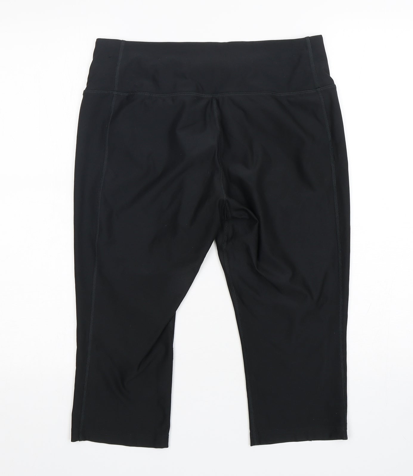 Nike  Womens Black  Polyester Pedal Pusher Leggings Size M L19 in Regular