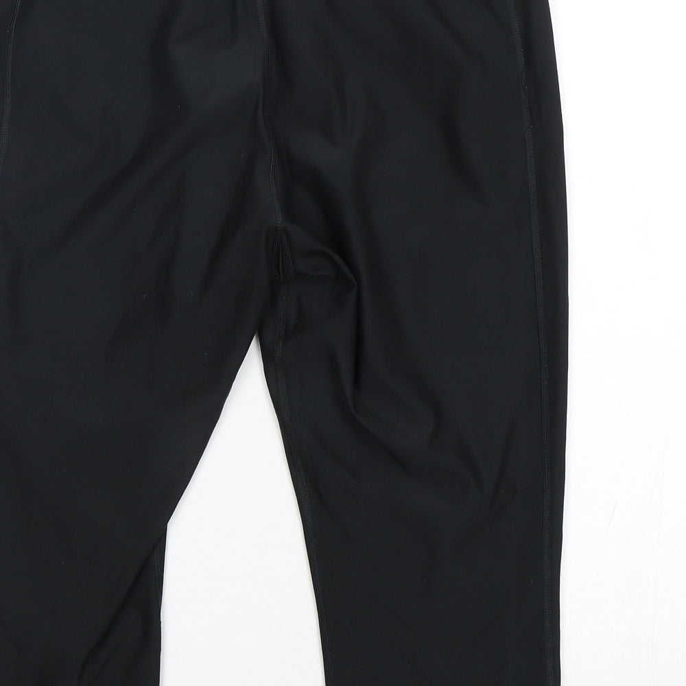 Nike  Womens Black  Polyester Pedal Pusher Leggings Size M L19 in Regular
