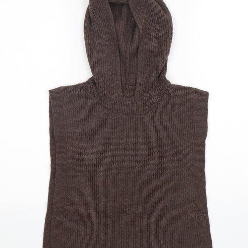 Primark Womens Brown  Polyester Cape Hoodie One Size