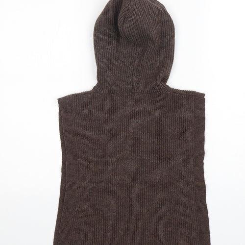 Primark Womens Brown  Polyester Cape Hoodie One Size