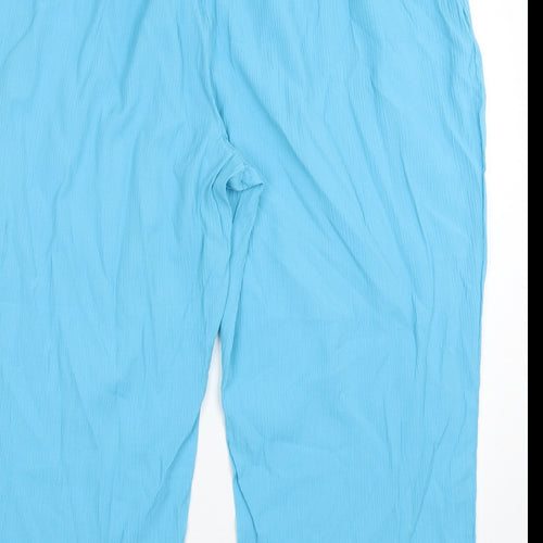 Casual Comfort Womens Blue  Polyester Trousers  Size 40 in L26 in Regular