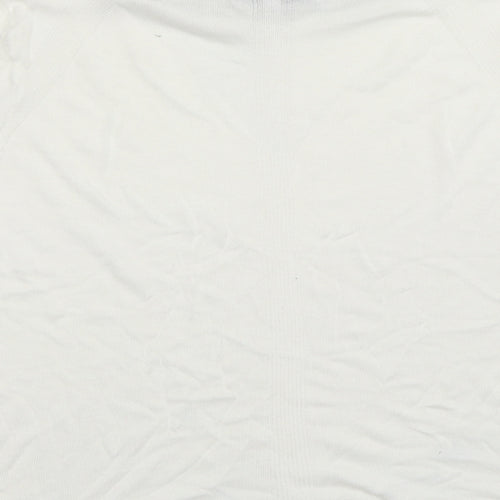 NEXT Womens White Round Neck  Viscose Pullover Jumper Size 14