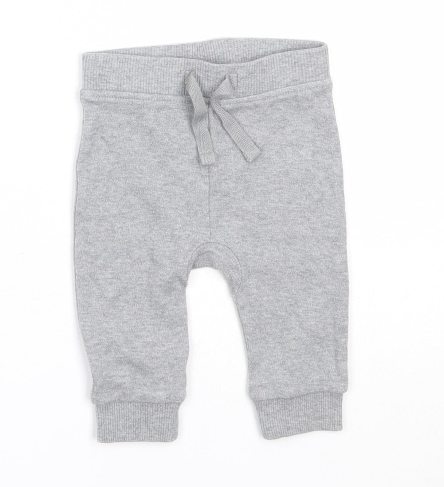 George Boys Grey  Cotton Jogger Trousers Size 0-3 Months
