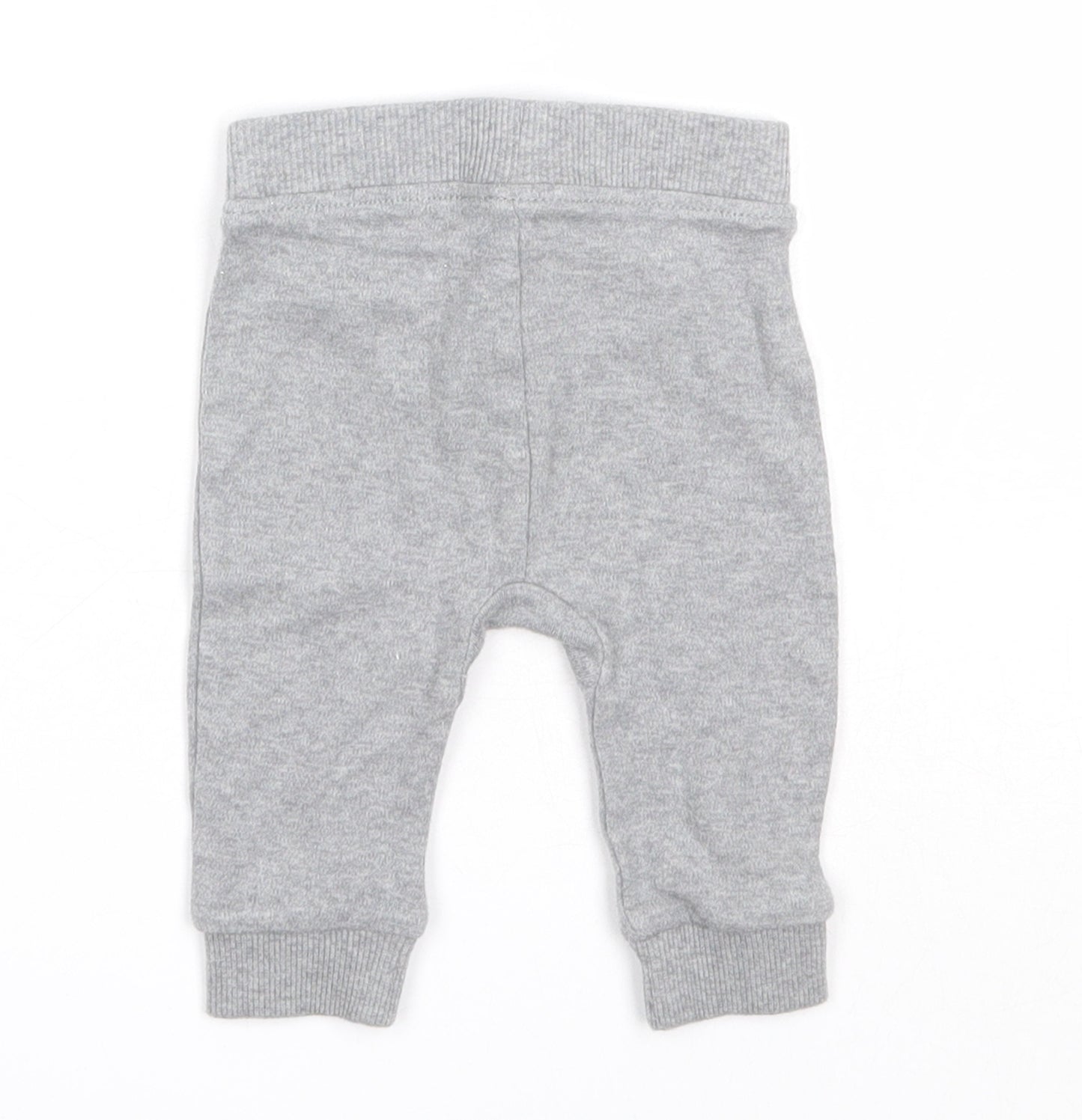 George Boys Grey  Cotton Jogger Trousers Size 0-3 Months