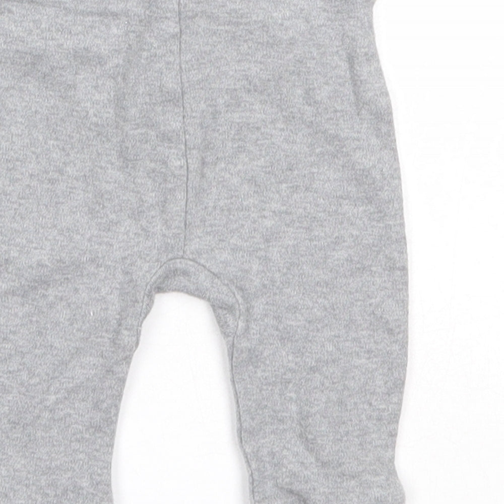 George Boys Grey  Cotton Jogger Trousers Size 0-3 Months