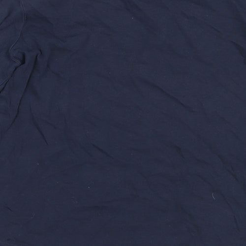 TU Girls Blue  Cotton Basic T-Shirt Size 9 Years Round Neck