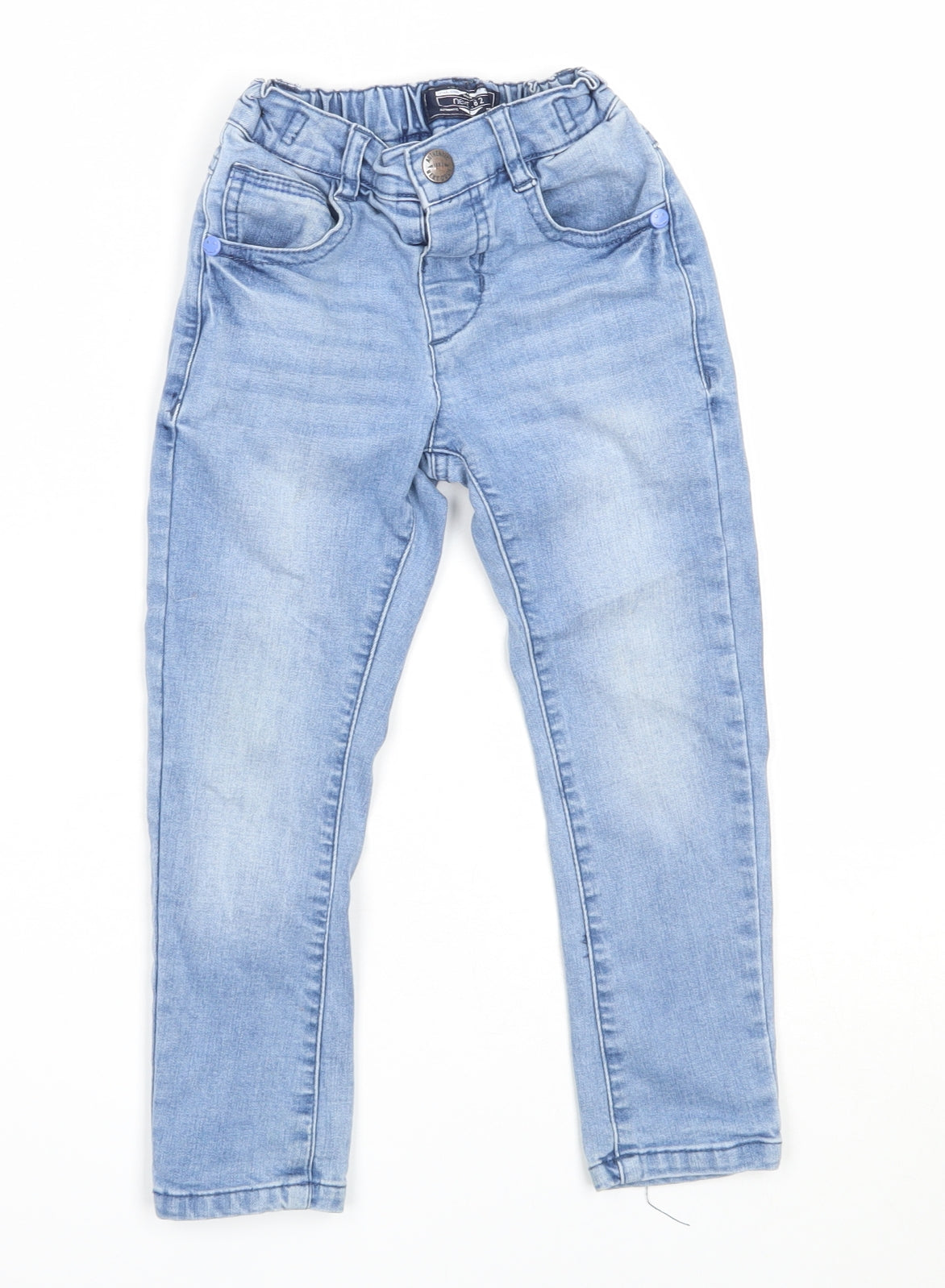 NEXT Boys Blue  Cotton Skinny Jeans Size 2-3 Years  Regular