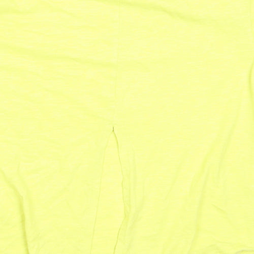 Leigh Tucker Girls Green  Polyester Basic T-Shirt Size 7-8 Years Round Neck