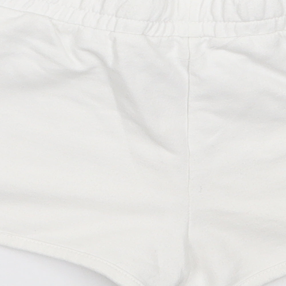 Dunnes Stores Girls White  Cotton Sweat Shorts Size 6-7 Years  Regular