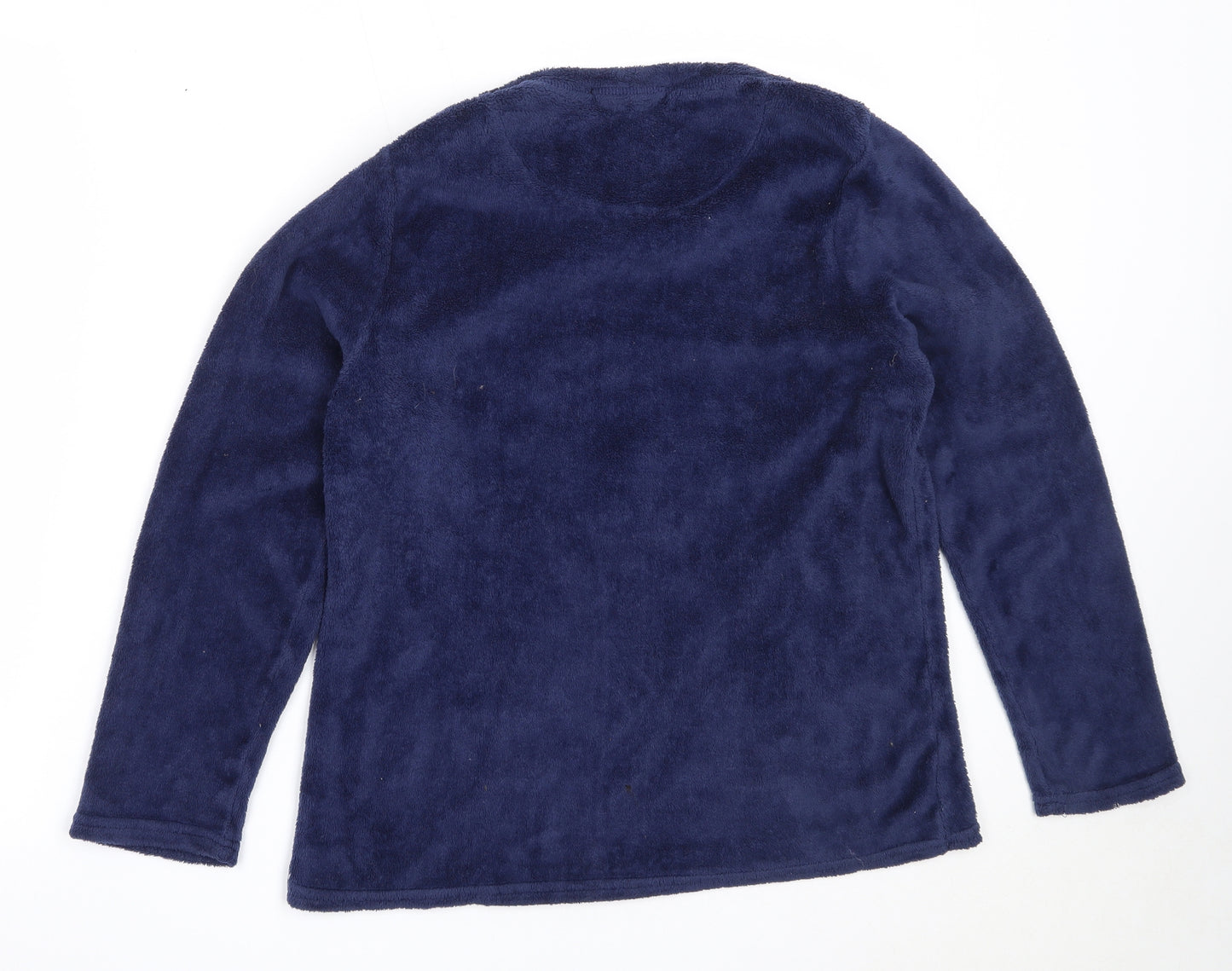 Preworn Womens Blue Solid Polyester Top Pyjama Top Size L