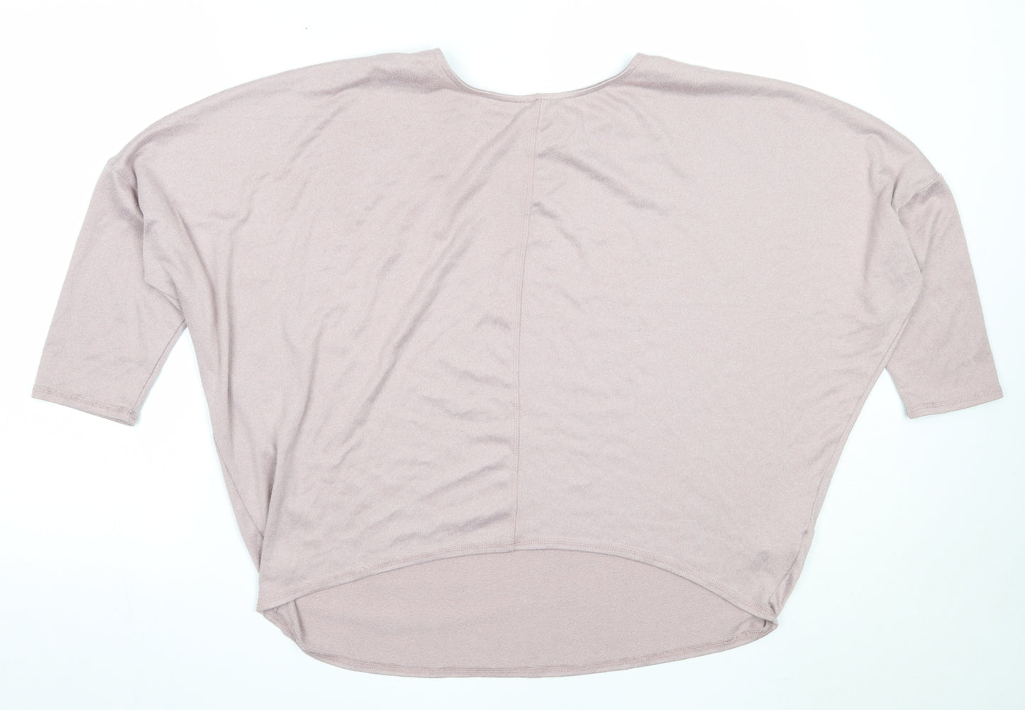 Dunnes Stores Womens Pink Round Neck  Polyester Pullover Jumper Size L