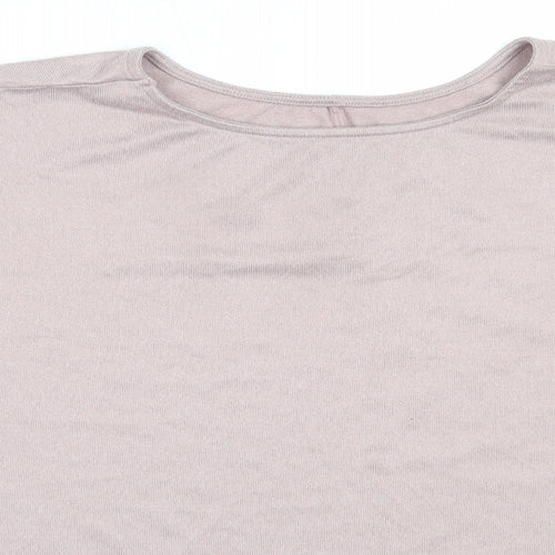Dunnes Stores Womens Pink Round Neck  Polyester Pullover Jumper Size L