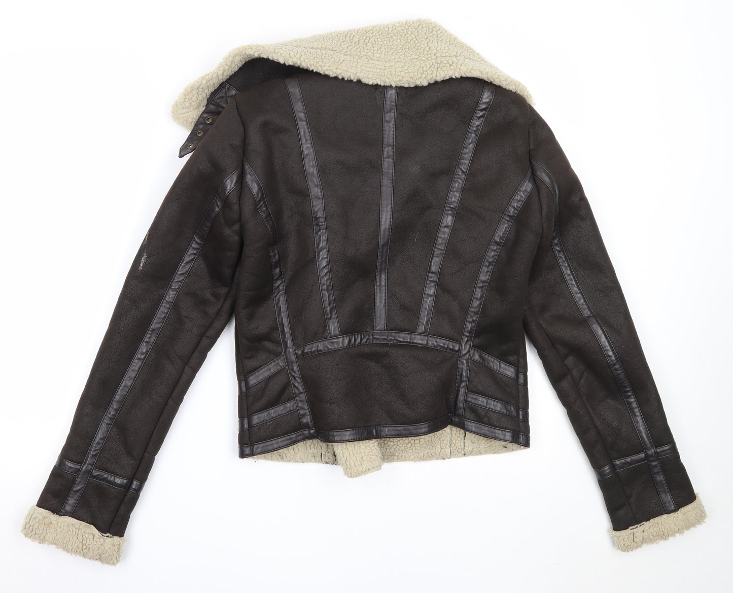 Topshop Girls Brown   Jacket Coat Size 10 Years  Zip