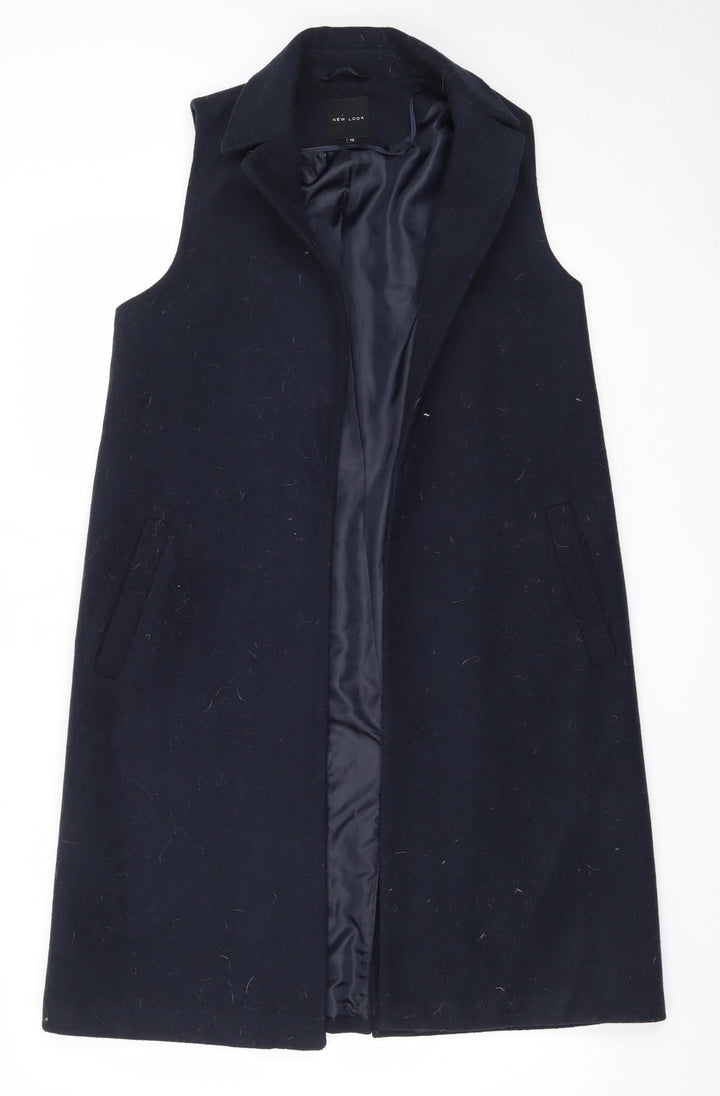 New Look Womens Blue   Overcoat Coat Size 10