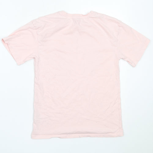 Very Girls Pink  Cotton Basic T-Shirt Size 11 Years Round Neck