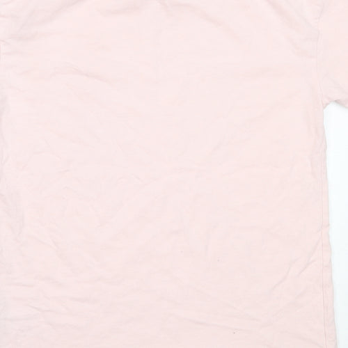 Very Girls Pink  Cotton Basic T-Shirt Size 11 Years Round Neck