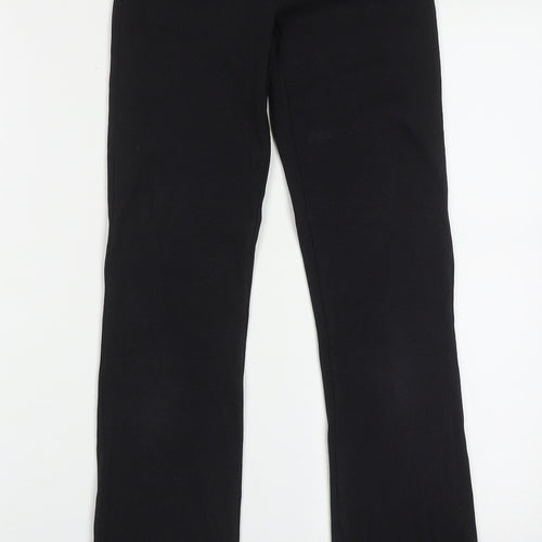 Zara Girls Black  Cotton Capri Trousers Size 13-14 Years  Regular Pullover