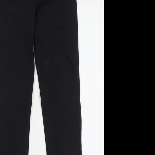 Zara Girls Black  Cotton Capri Trousers Size 13-14 Years  Regular Pullover