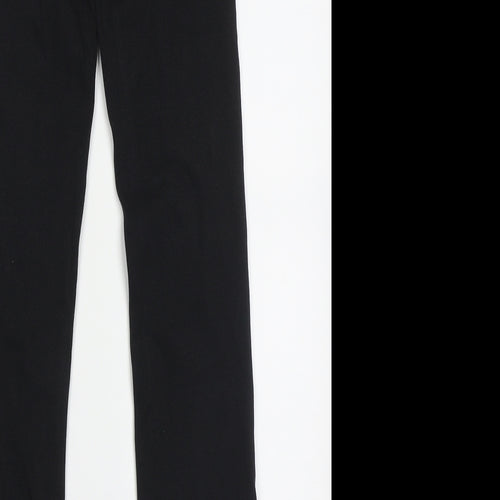 Zara Girls Black  Cotton Capri Trousers Size 13-14 Years  Regular Pullover
