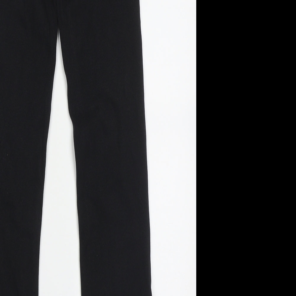 Zara Girls Black  Cotton Capri Trousers Size 13-14 Years  Regular Pullover