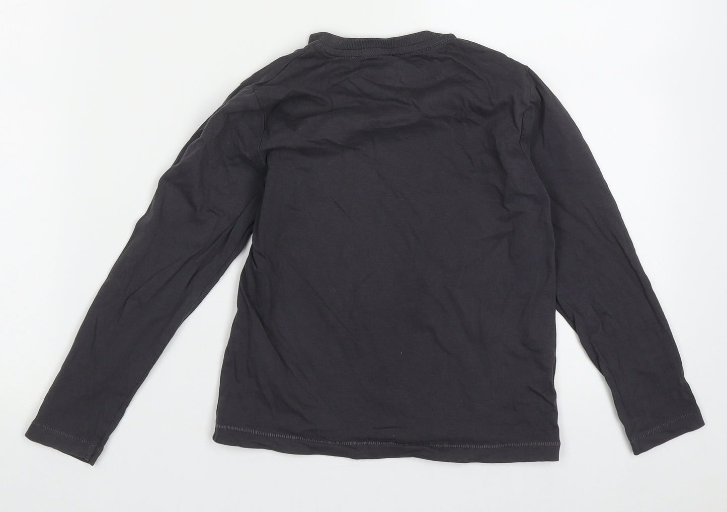 Marks and Spencer Boys Grey  Cotton   Size 6-7 Years  Pullover - Stronger Together