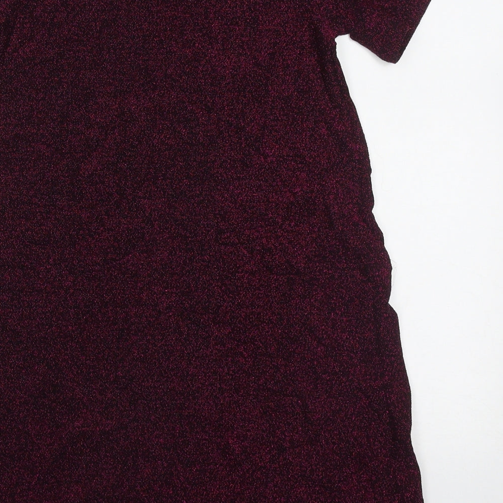 NEXT Girls Purple  Nylon A-Line  Size 9 Years  Crew Neck Pullover