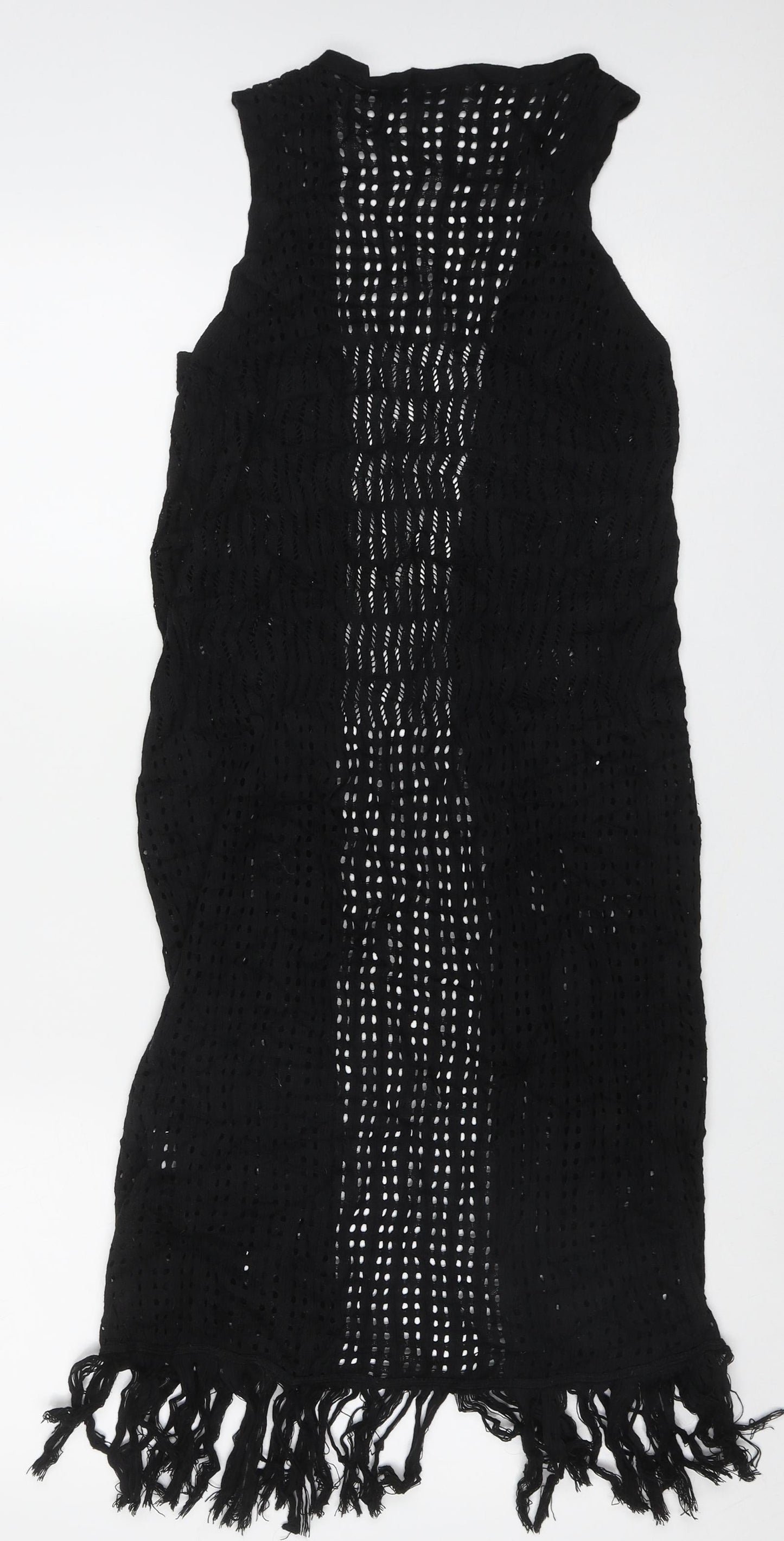Atmosphere Womens Black V-Neck  Acrylic Cardigan Jumper Size 8
