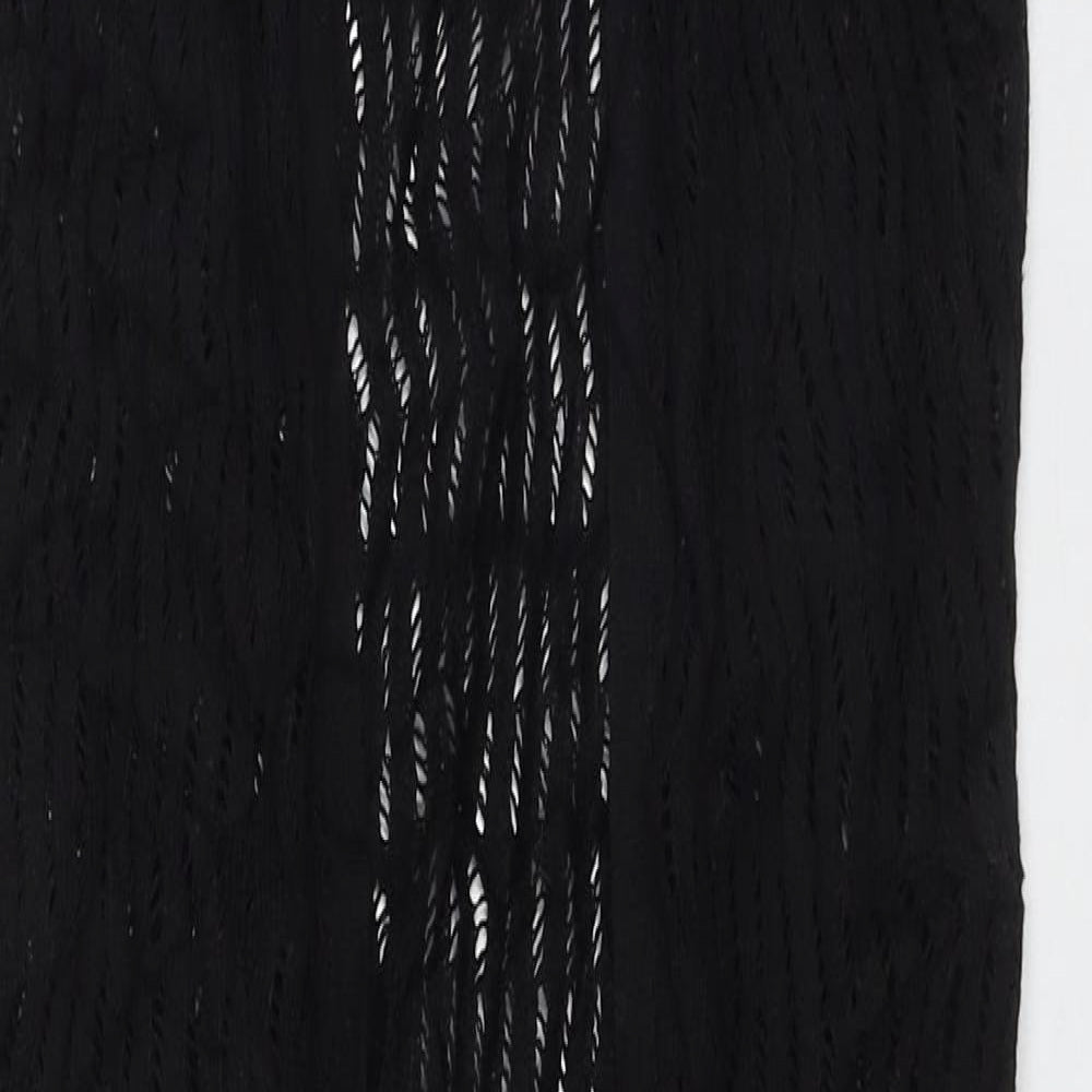 Atmosphere Womens Black V-Neck  Acrylic Cardigan Jumper Size 8