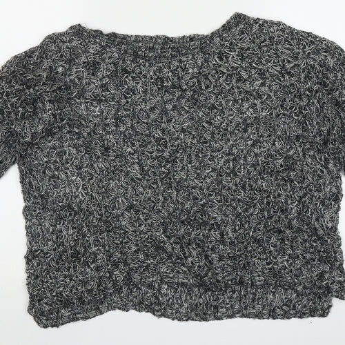 Atmosphere Womens Black Crew Neck  Acrylic Pullover Jumper Size 12