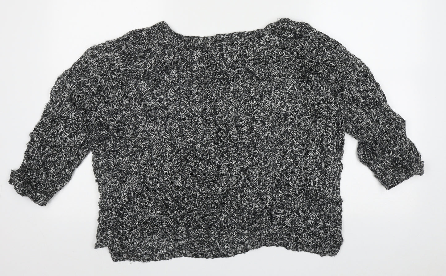 Atmosphere Womens Black Crew Neck  Acrylic Pullover Jumper Size 12