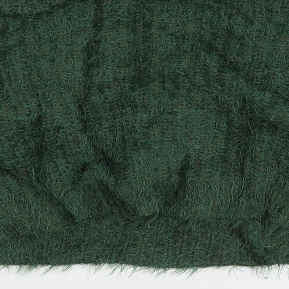 FOREVER 21 Womens Green Crew Neck  Acrylic Pullover Jumper Size S